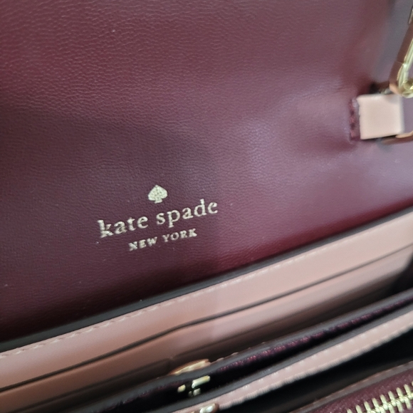 Kate Spade Kerri Small Flap Wallet On A String /Cherrywood - Picture 7 of 16